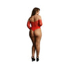 Shots Le Desir Crotchless Rhinestone Teddy Red Qs