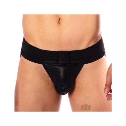 Prowler Red Hole Punch Jock Blk Sm