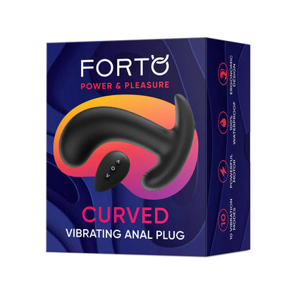 Curved Vibrating Plug Black