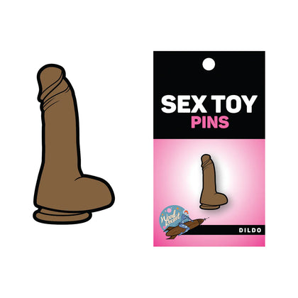 Wood Rocket Brown Dildo Pin