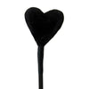 Crop with Heart Fluff Tip - Black