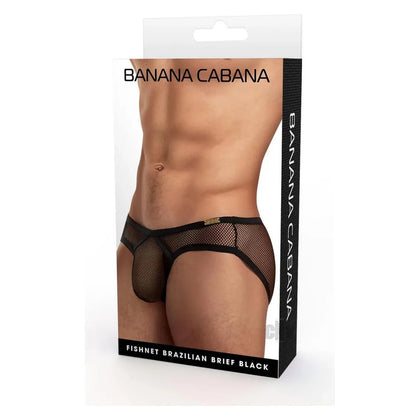 Banana Cabana Bikini Mesh Sm/md Black