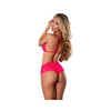Get It Girl Bralette & Boy Short Pink S/m