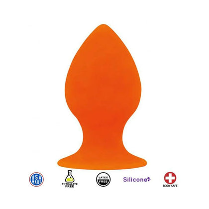 Rooster Daddy-o Large Anal Plug Orange