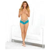 Elastic Criss Crotchless Bikini Electric Blue O/s