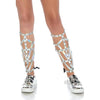 Iridescent Studded Shin Guards Os Slv