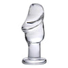 Asvini Glass Penis Anal Plug Clear
