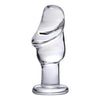 Asvini Glass Penis Anal Plug Clear