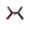 Leather O T Harness Blk/red Md