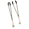 Sex Kitten Tweezer Clamps Pink Flower