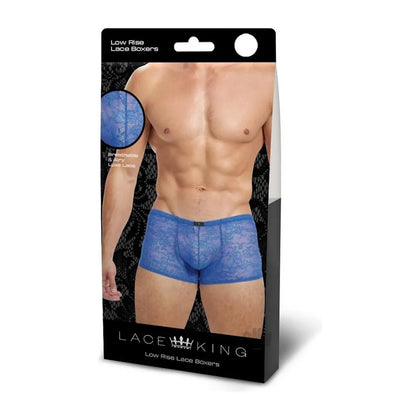 Lace King Lace Trunks L/xl Blu