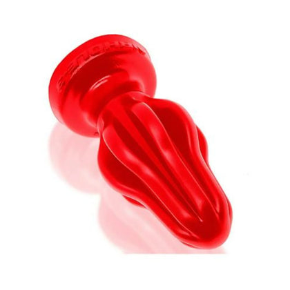 Oxballs Airhole-3 Finned Buttplug Silicone Large Red