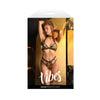 Fantasy Lingerie Vibes Boujee Shattered Foil Mesh Halter Bralette & Panty S/m