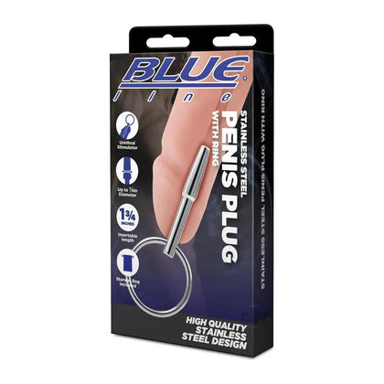 Blueline Steel Penis Plug W/ring