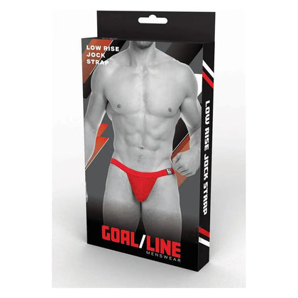 Goal Line Low Rise Jockstrap L/xl Red