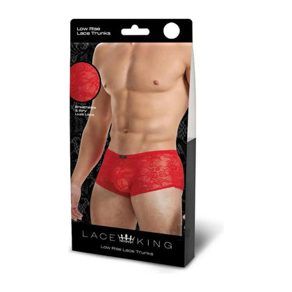 Lace King Lace Boxers M/l Red