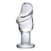 Asvini Glass Penis Anal Plug Clear
