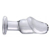 Asvini Glass Penis Anal Plug Clear