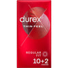 Durex Thin Feel Condoms: Sensuously Slim Pack of 10+2 - Adult Naughty Store