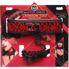 Fifty Shades of Grey Crimson Tied Collar With Leash Bondage Set - Master Series 007 - Unisex - Neck and Wrist - Red