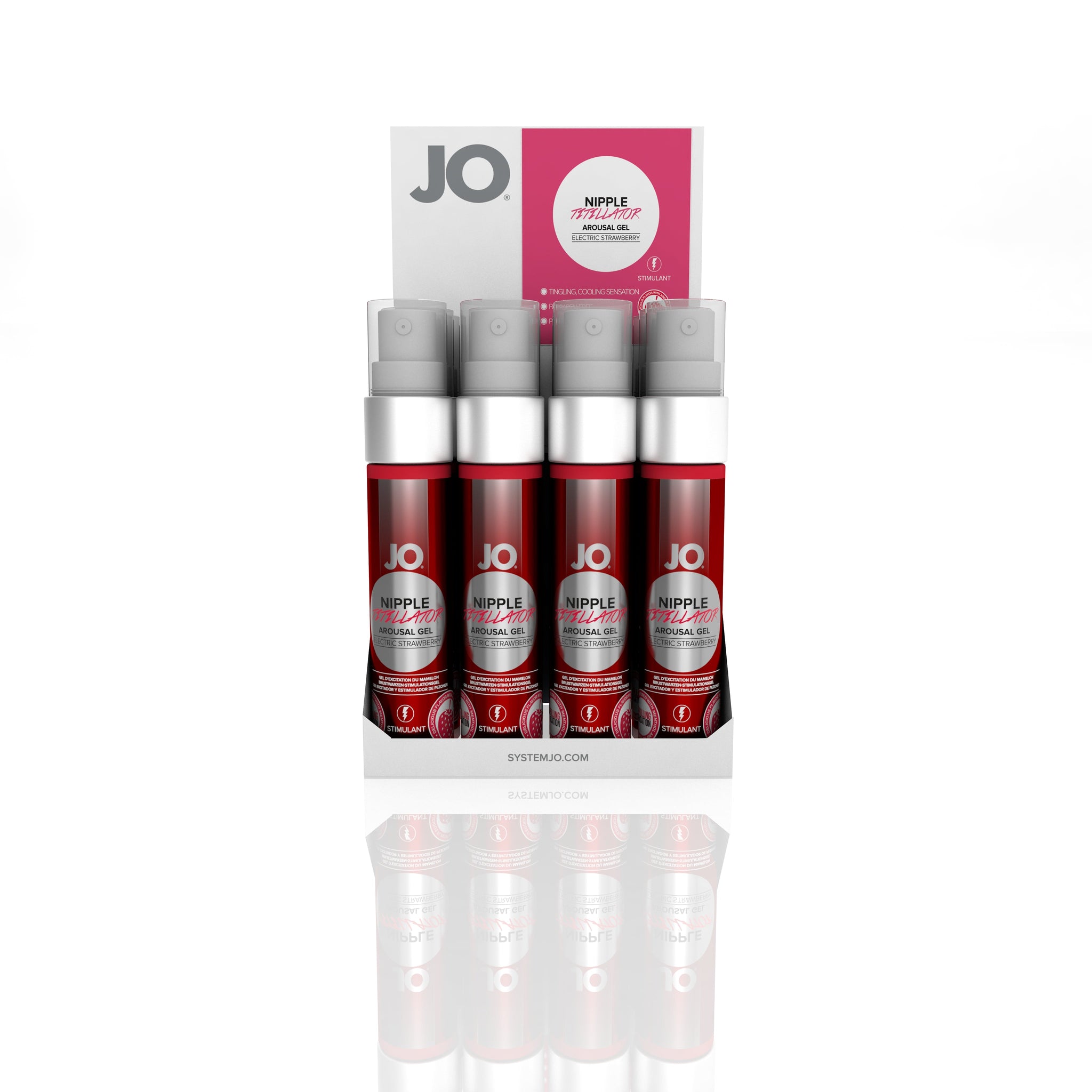 JO Nipple Titillator Strawberry 1 Oz / 30 ml