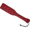 Crimson Tied Spanking Paddle - Steel Enforced Vinyl Faux Leather Discipline Tool - Model CPD-101 - Unisex - Sensual Impact Play - Red - Adult Naughty Store