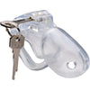 Clear Captor Chastity Cage - Large: Advanced Transparent Chastity Device, Model CC-1000, Unisex, Genital, Clear
