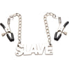 Enslaved Slave Chain Nipple Clamps - Adult Naughty Store