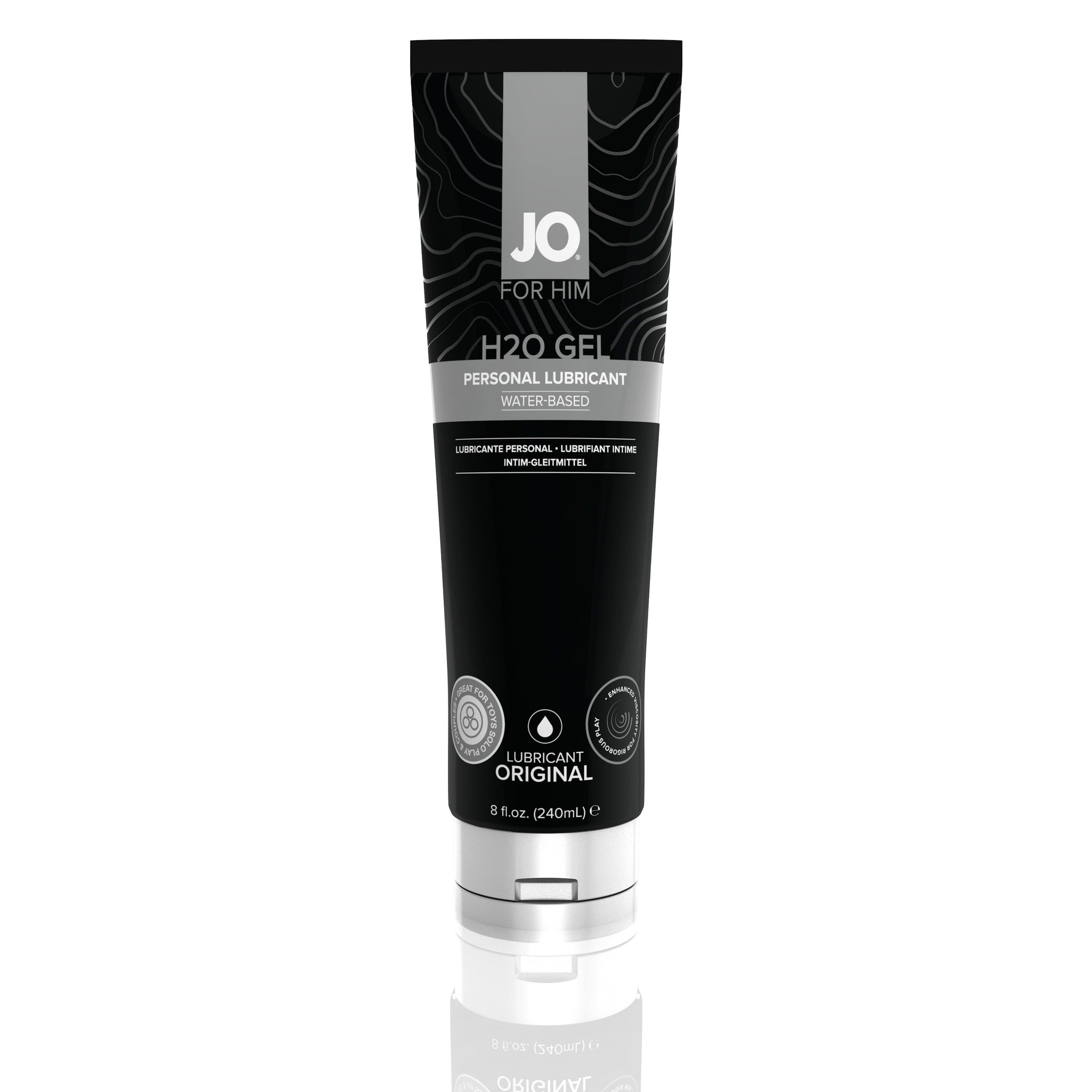 JO H2O Gel - For Him - Lubricant 8 Oz / 240 ml