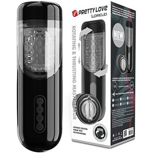 Thrusting & Rotating Masturbator 297mm x 90mm 