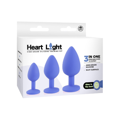 Heart Inc. Silicone Anal Training Kit - Model No. HLT-01 - Unisex - Anal - Blue