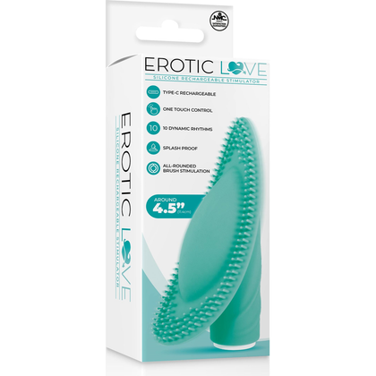 Fiera Silicone 10 Speed Rechargeable Vibrator - Model X7 - Unisex Pleasure Toy - Green
