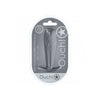 Ouch! - Ribbed Anal Plug - Silicone - Gun Metal