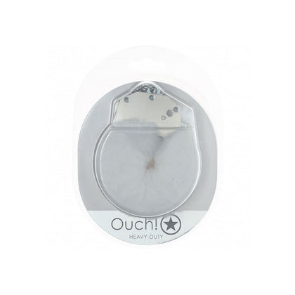 Ouch! - Heavy-duty Fluffy Handcuffs - White
