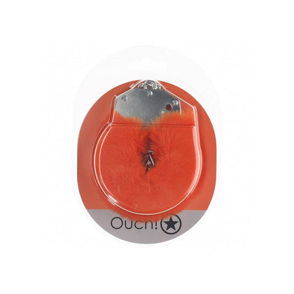 Ouch! - Heavy-duty Fluffy Handcuffs - Orange