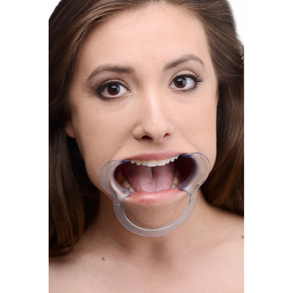 Serenelica Cheek Retractor Mouth Gag - Model X12 for Unisex Oral Play in Blue