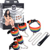 Fifty Shades of Kinky Pride Rainbow Bondage Set - Submissive Pleasure Kit P7 for All Gender Restraints - Multicoloured - Adult Naughty Store