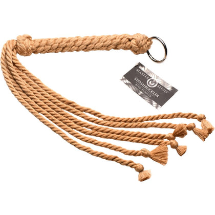 Obsidian Swashbuckler Rope Flogger SB-300 Unisex Impact Play Toy in Ivory