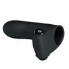 Adonis Black Fingering Massager - Sleek Silicone Finger Sleeve Vibrator for Bliss