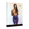 High-waist fishnet skirt - Blue - O/S
