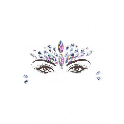 Dazzling Crowned Face Bling Sticker
