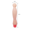 Flexi Spine Vibrator Knobbed Flesh - Adult Naughty Store