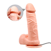 Vibrating Dildo w/Suction Base Flesh