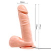 Vibrating Dildo w/Suction Base Flesh