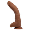 Light Brown Alex Dildo - Realistic G-Spot Curved Suction Delight, Waterproof Pleasure
