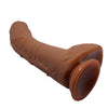 Light Brown Alex Dildo - Realistic G-Spot Curved Suction Delight, Waterproof Pleasure