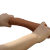 Light Brown Alex Dildo - Realistic G-Spot Curved Suction Delight, Waterproof Pleasure
