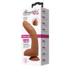 Light Brown Alex Dildo - Realistic G-Spot Curved Suction Delight, Waterproof Pleasure