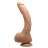 G Spot Curved Dildo w/Suction Base Flesh