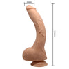G Spot Curved Dildo w/Suction Base Flesh
